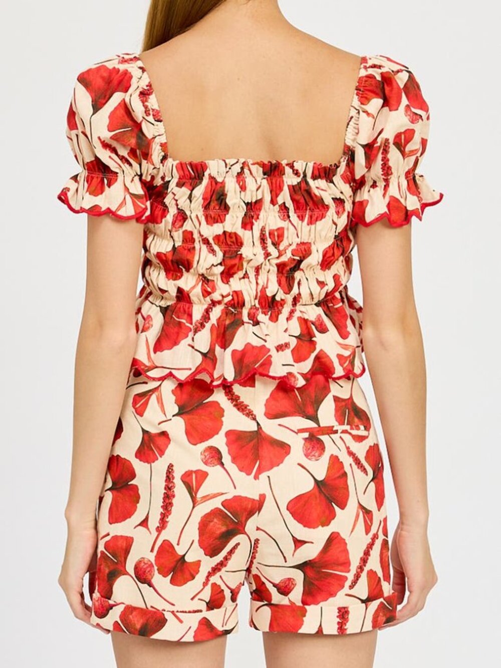 En Saison Josie Top and Belted Shorts Set $194 Size Small - Picture 3 of 11